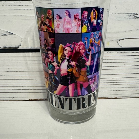 Other - Colorful Character Glass Tumbler k pop